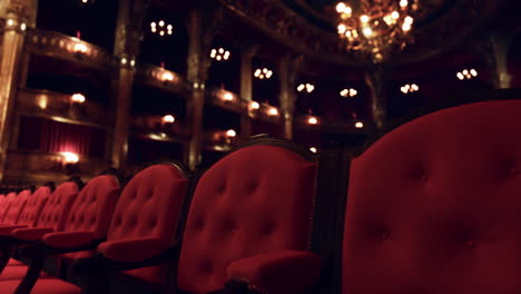 empty seats in a grand theater