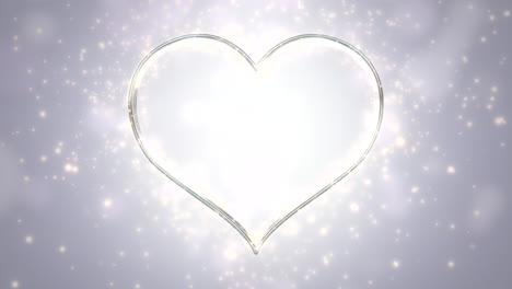Animation-white-hearts-of-love-with-glitters