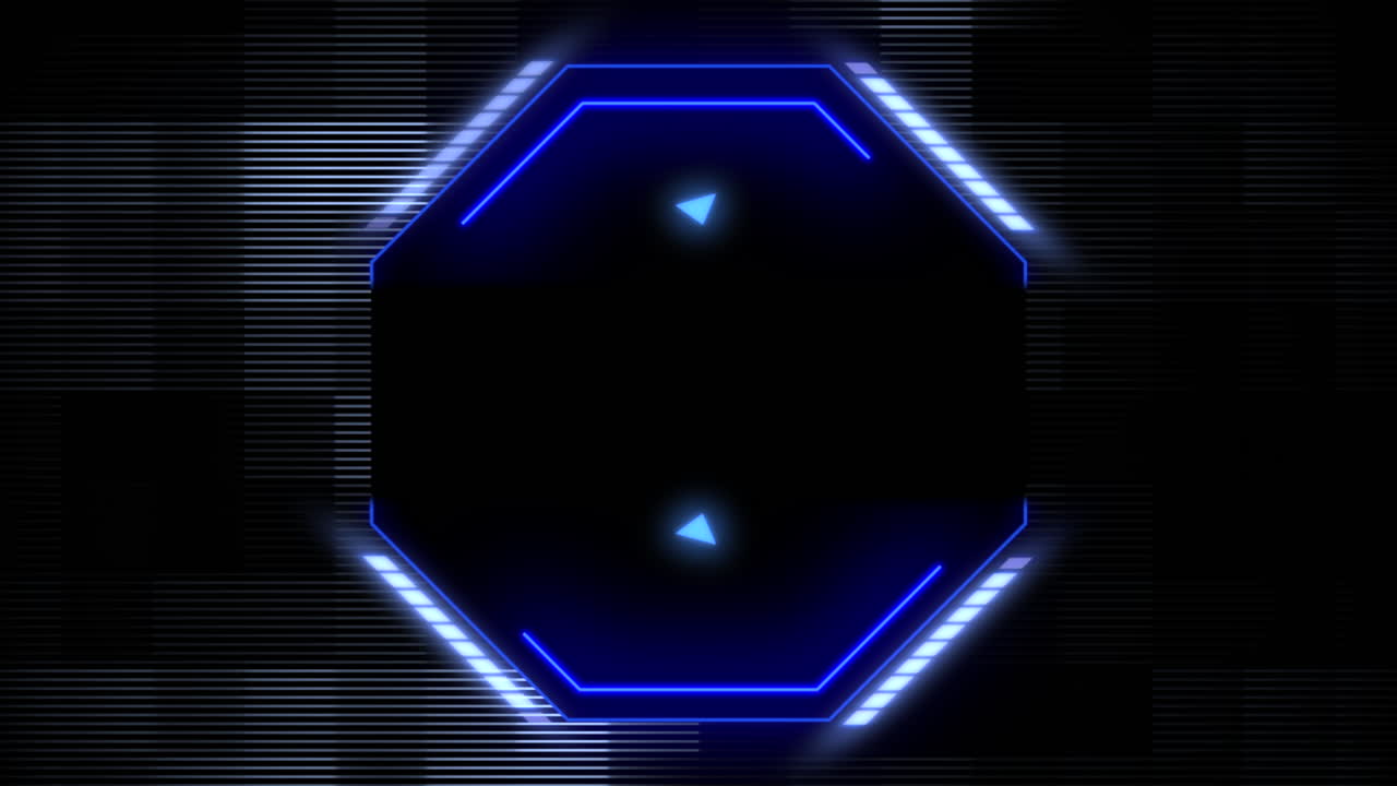 네온 hud 요소가 포함된 사이버펑크 컴퓨터 화면