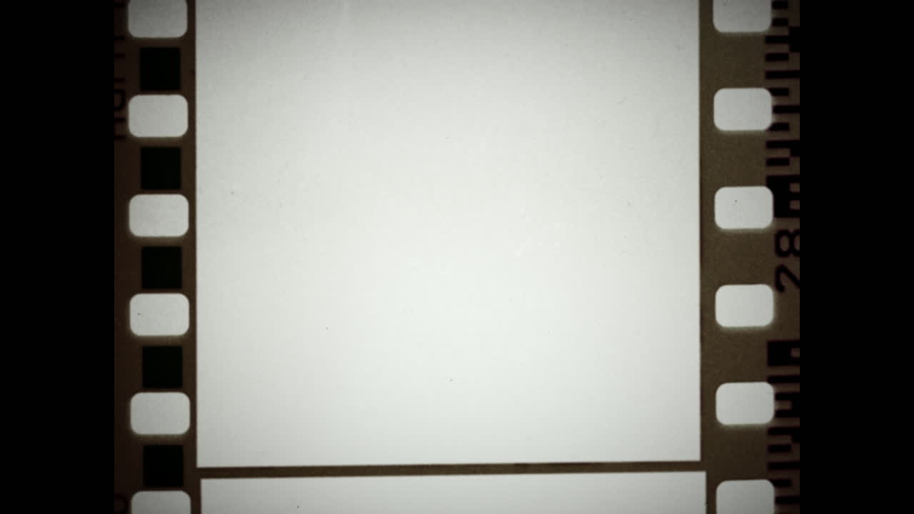 Real 35mm 4x3 film frame overlay - dirty and old