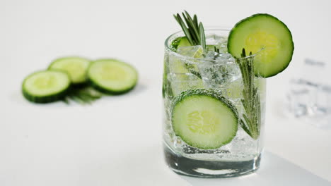 cucumber rosemary sparkling water