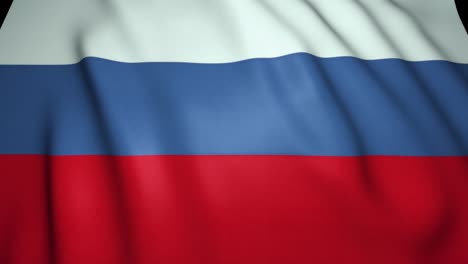 waving realistic russia flag background. loop animation