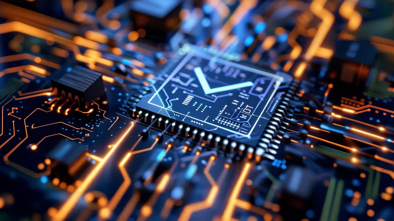 High-tech Circuit Board with Verified Chip