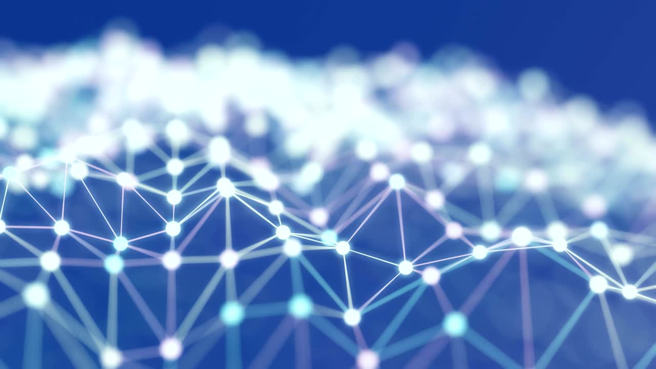 paisaje de red abstracto de 4k.