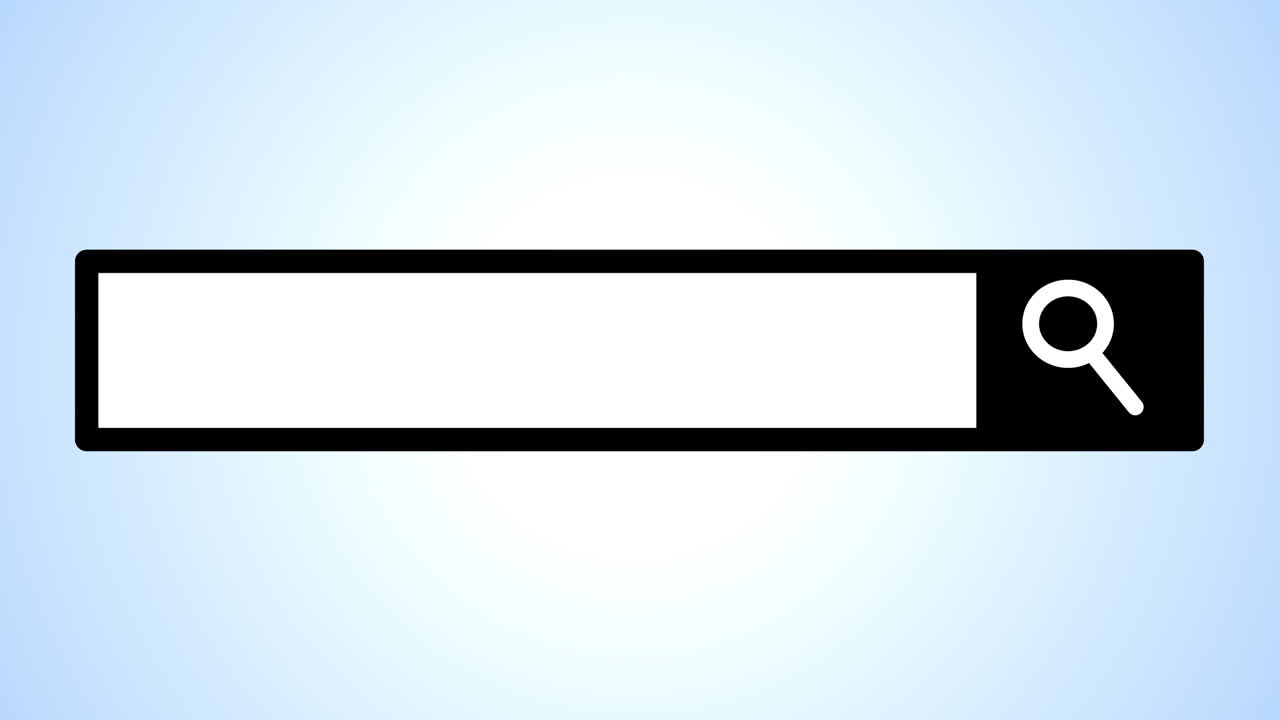 Internet Search Bar Template 2D Animation