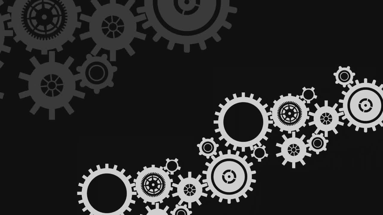 Digital composite of industrial gears