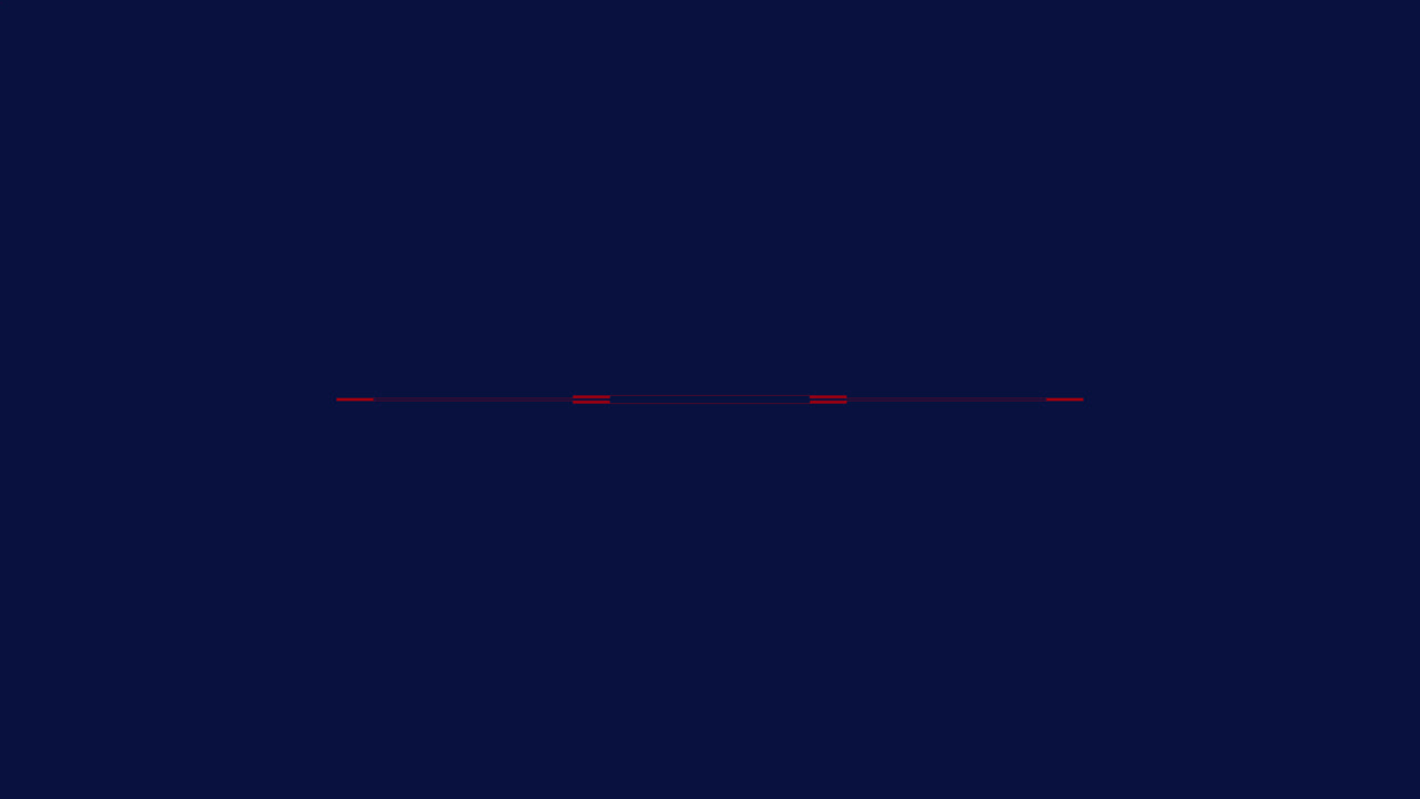 Animation of moving shapes on blue background