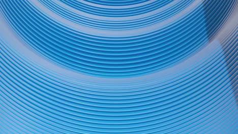 abstract 3d animation of blue 3d circle lines - looping 4k