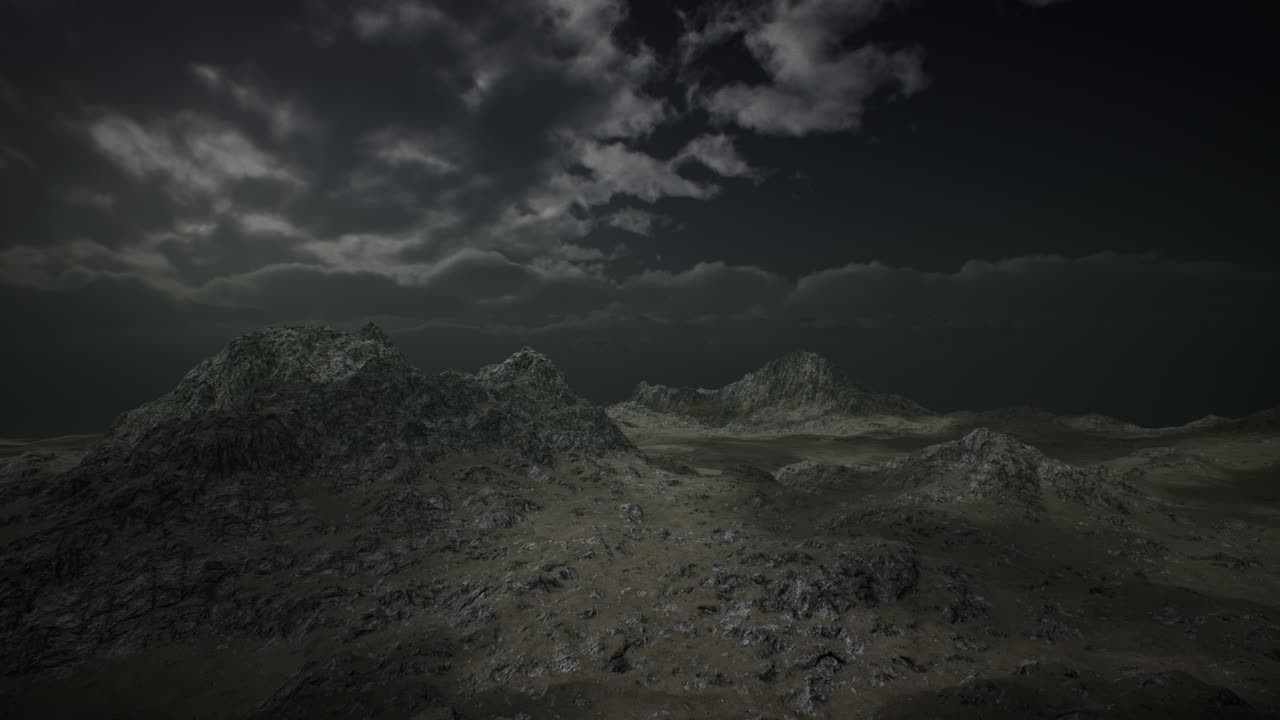 enormes nubes oscuras sobre las tierras altas escocesas