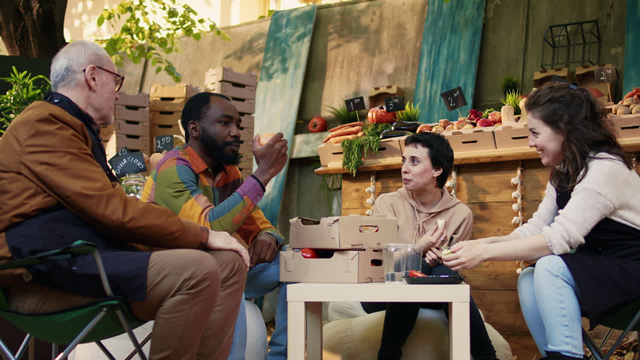 People at a Farmers Market