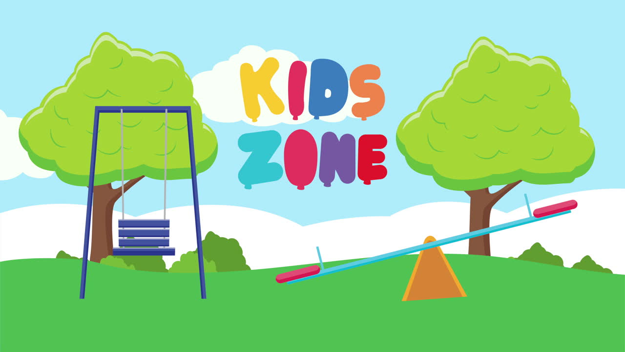 아이들 지역 색의 글자를 가진 글자