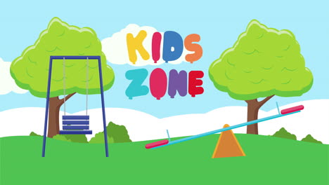 letras de zona para niños con letras de colores