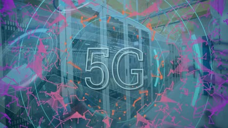 Animación-Del-Procesamiento-De-Texto-Y-Datos-5g-En-Servidores-Informáticos