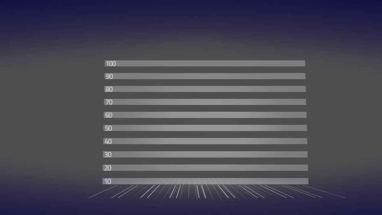 검은 바탕에 빛의 흔적을 가진 데이터 처리의 애니메이션