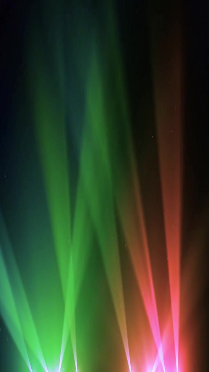 Dynamic Colorful Stage Spotlights Beaming in Dark Atmosphere