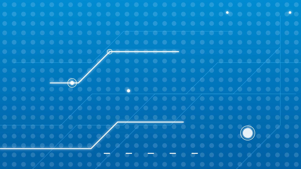 Abstract Digital Technology Background with Animated Circuit Lines