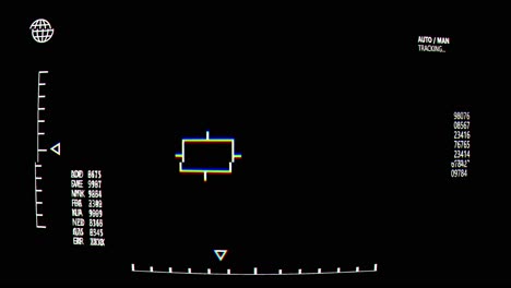 night vision tracking camera concept, screen overlay for uav, helicopter, night camera