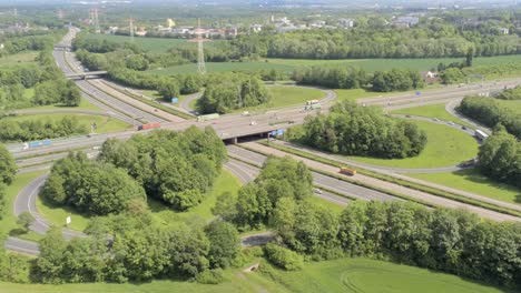 german autobahn clover leaf interchange, a40 a45