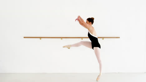 Ballerina-practicing-ballet-dance