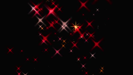 animación de partículas de estrellas brillantes gráficos de movimiento
