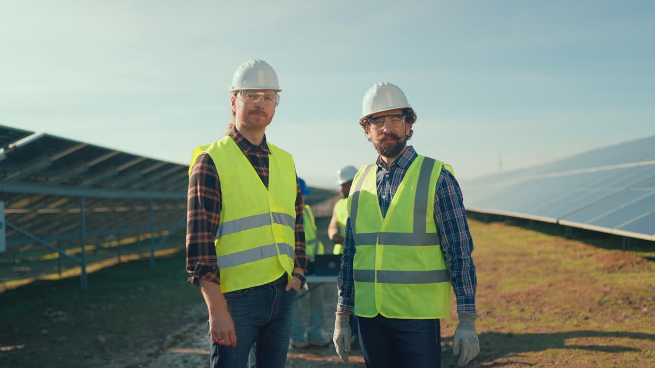 Solar Panel Technicians at Solar Farm