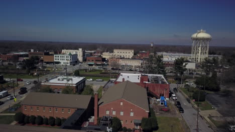 Small-City-USA...4k-Aerial...Thomasville,-North-Carolina