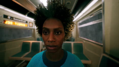 beauty portrait of african american woman