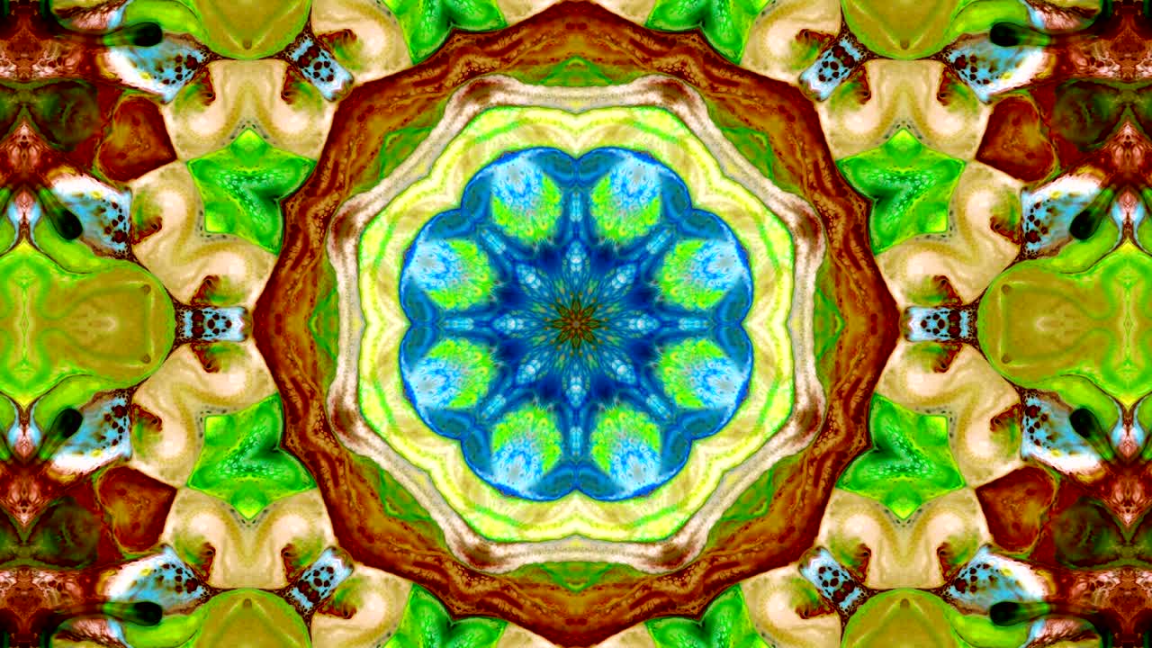 abstracto pincel tinta concepto liso patrón simétrico ornamental decorativo caleidoscopio movimiento círculo geométrico y formas de estrellas