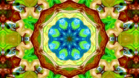 abstracto pincel tinta concepto liso patrón simétrico ornamental decorativo caleidoscopio movimiento círculo geométrico y formas de estrellas