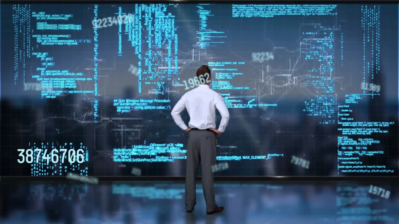 코카시아인에 대한 과학적 데이터 처리 애니메이션