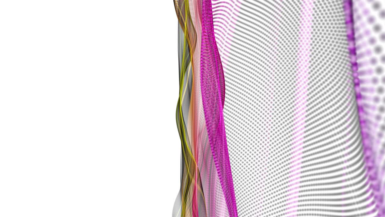animación fantástica con objeto de onda de partículas en cámara lenta, 4096x2304 bucle 4k