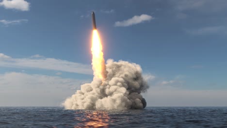 ballistic missile launch from underwater