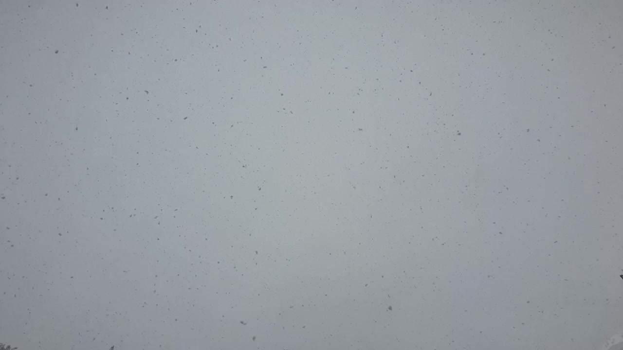 Huge snowflakes falling from the sky