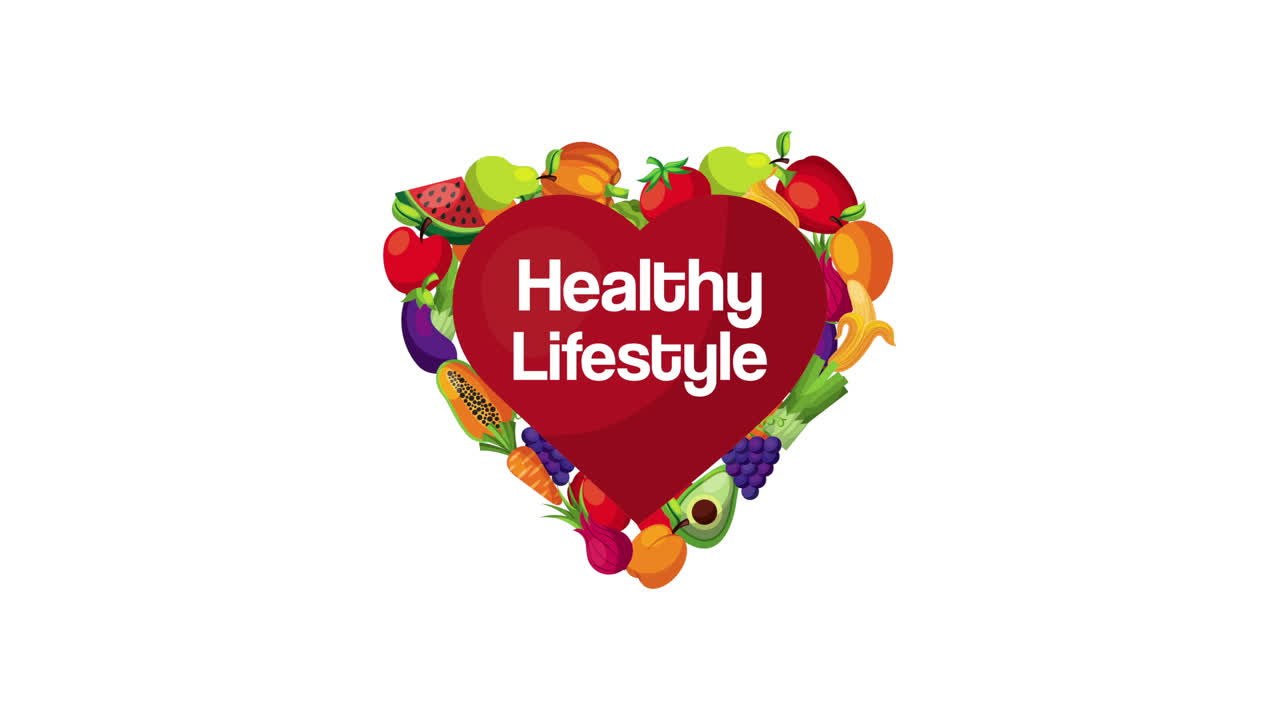 채식주의 음식과 함께 심장 운동 라이프 스타일