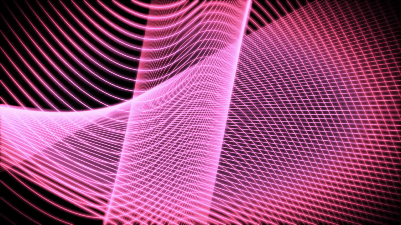 volute di linee rosa in movimento