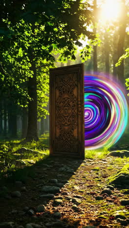 enchanted forest portal to another realm