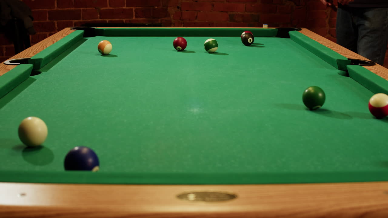Man playing pool