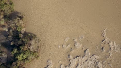 Flying-over-sand-to-the-ocean-Gran-Canaria