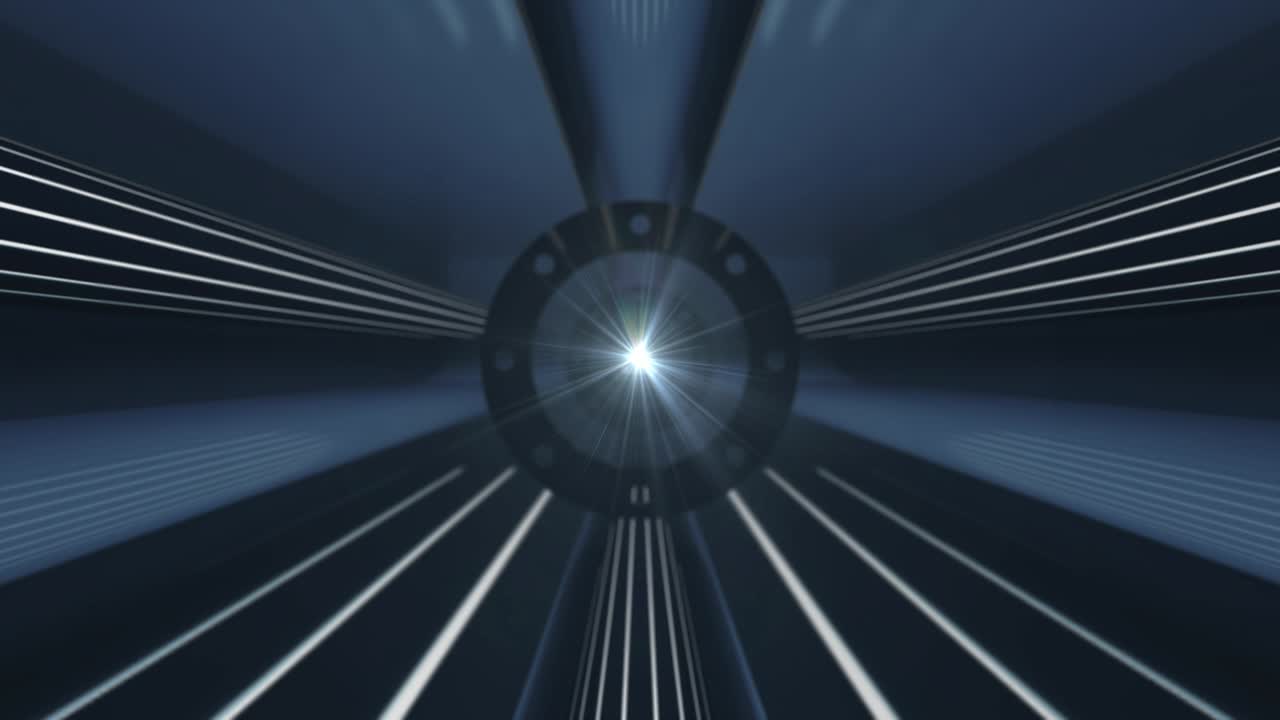 Futuristic Tunnels Loop – Dark Blue Metal