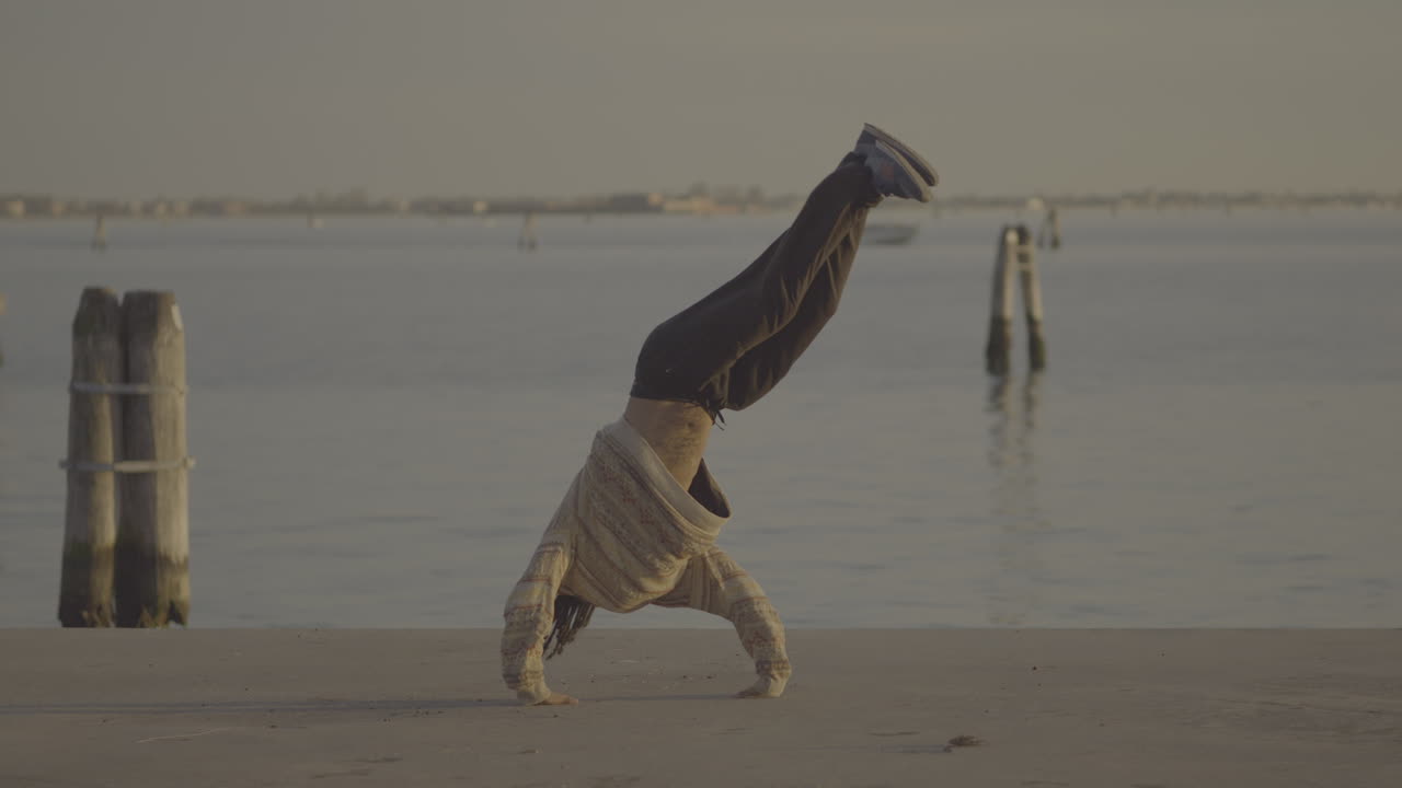 Breakdancing Performance at Venice Waterfront