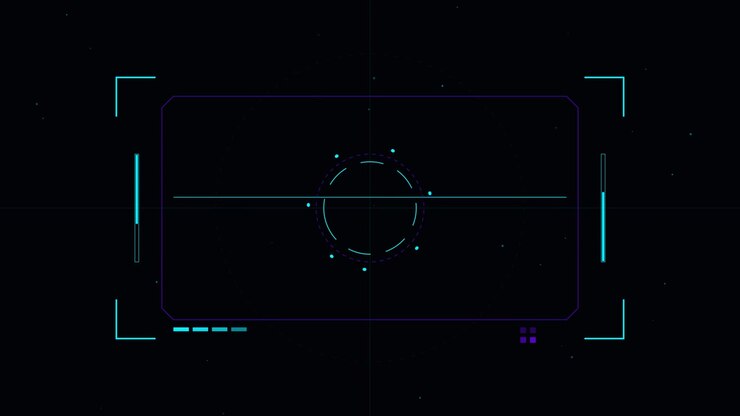 Futuristic Digital Heads-Up Display Interface Animation