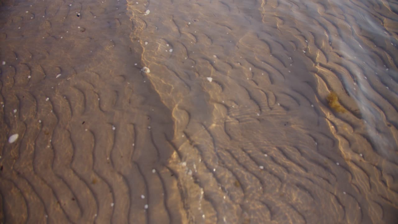 砂の質感と水の波動