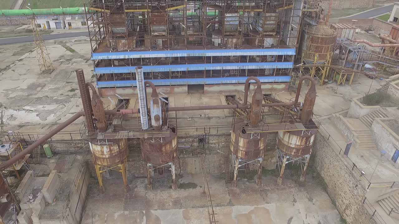 mina de mercurio en almadén vista aérea