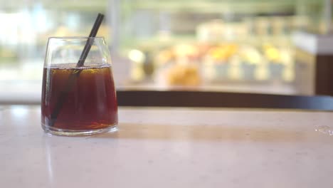 iced tea in a glass