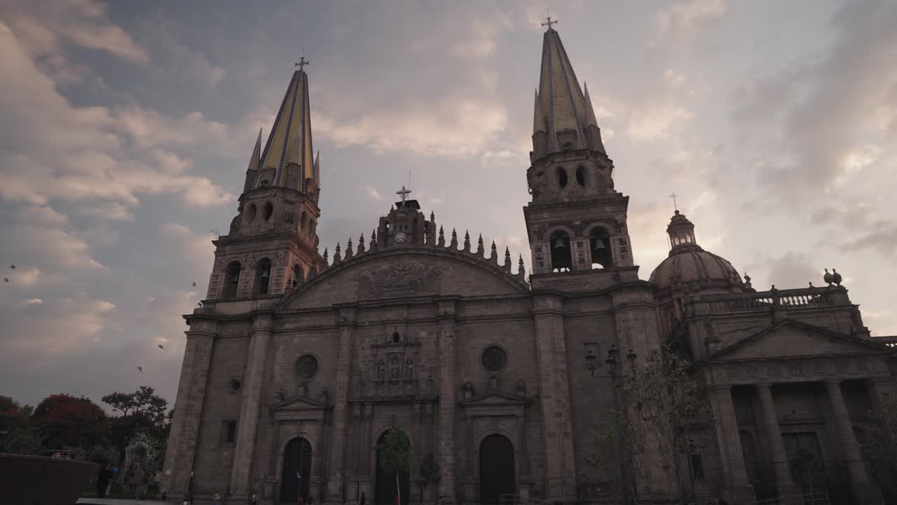 Cathedral architecture with towers and domes