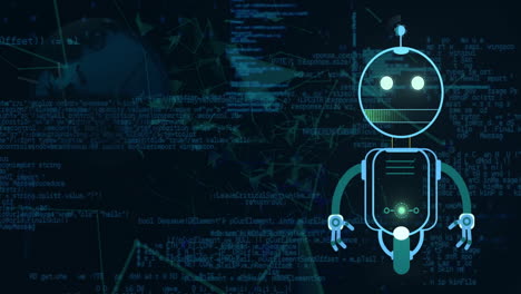 animación de un bot de chat y procesamiento de datos