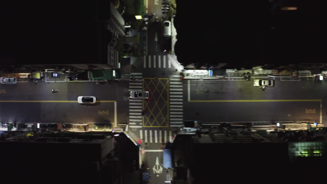 밤 07 타이페이 도시 도로