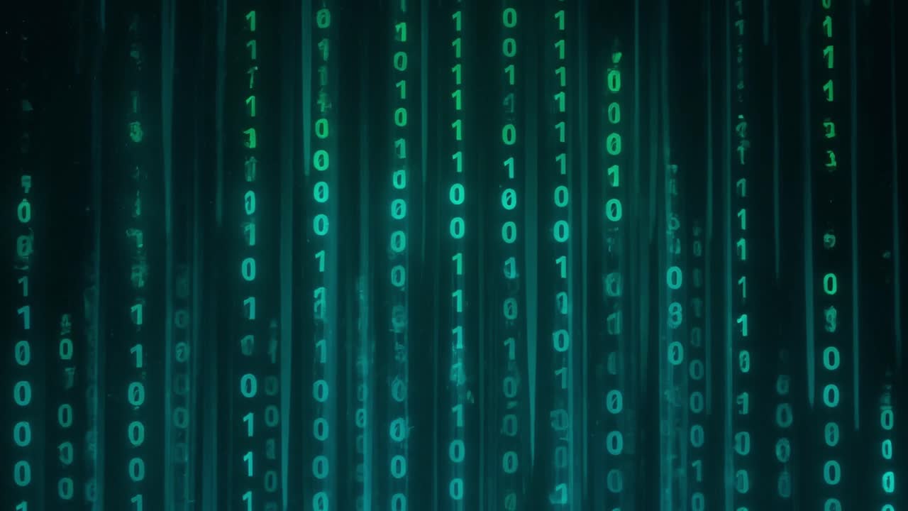 Genetic DNA Helix Transforms into Flowing Binary Data