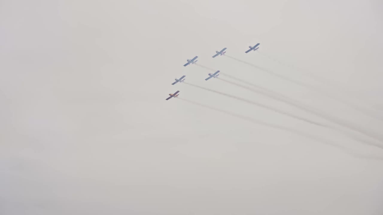 Airplanes Flying in Formation