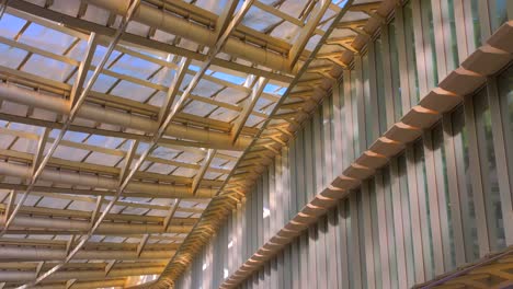 architectural design of the canopy covering forum des halles in paris, france